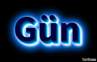 Gün Effetto testo