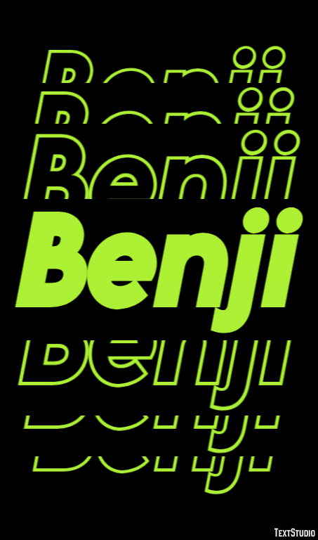 Benji Text Effect