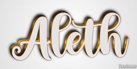 Aleth Text effect
