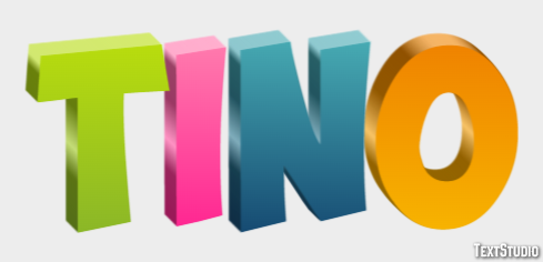 Tino Efecto de Texto