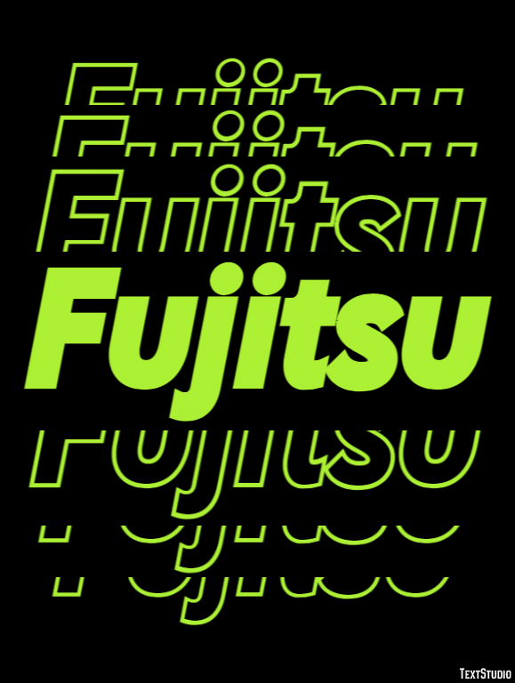 Fujitsu テキスト効果
