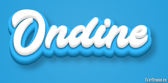 Ondine Texteffekt