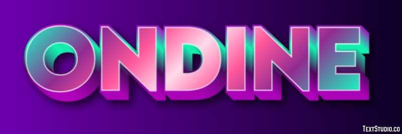 Ondine Texteffekt