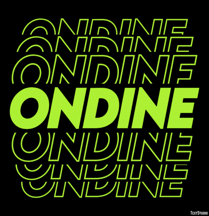 Ondine Tekst Effect