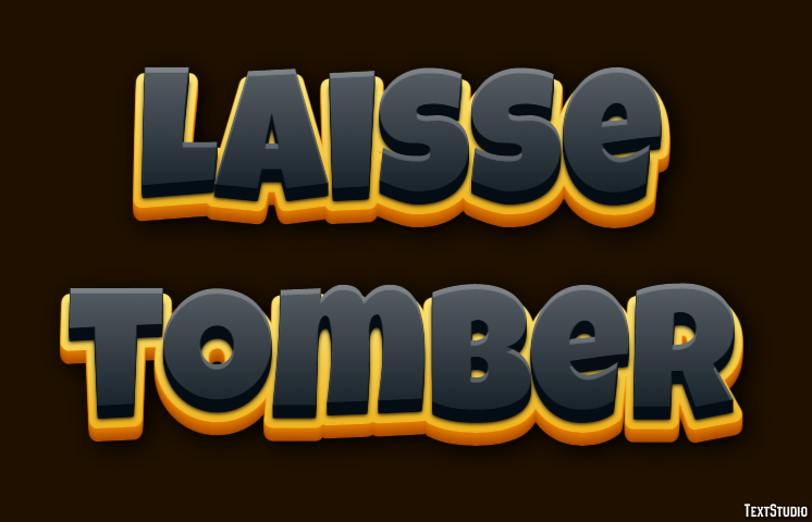Laisse tomber Texteffekt