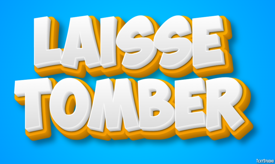 Laisse tomber Texteffekt