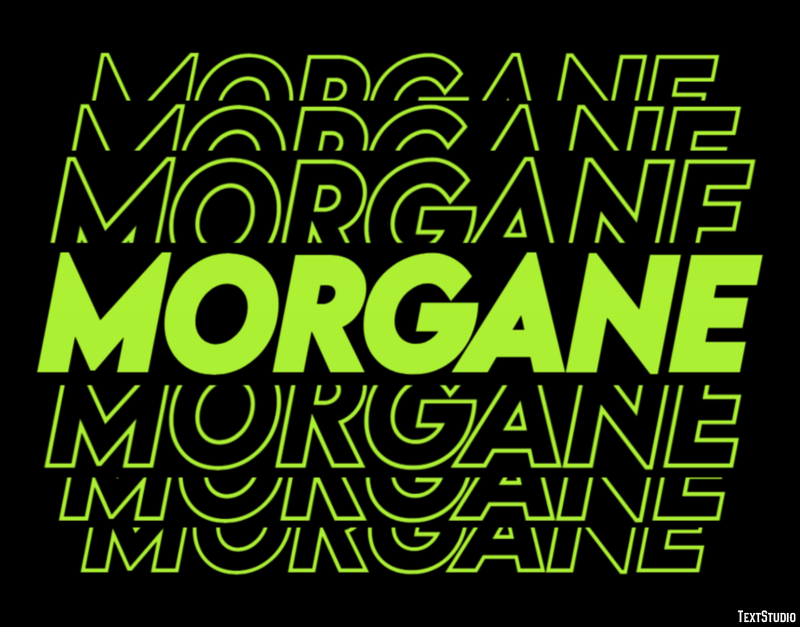 Morgane Efeito de texto