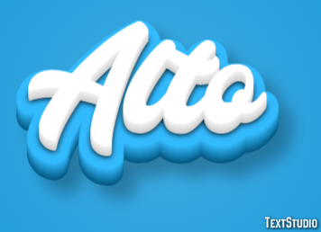 Alto Efeito do texto