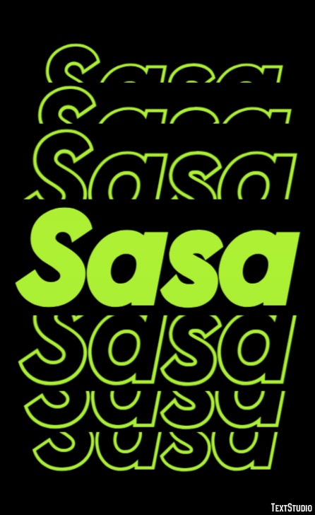 Sasa Text effect