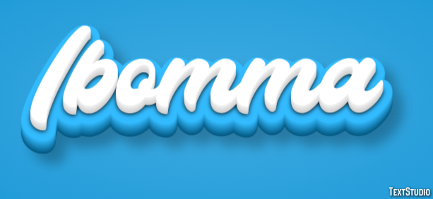 Ibomma Text effect