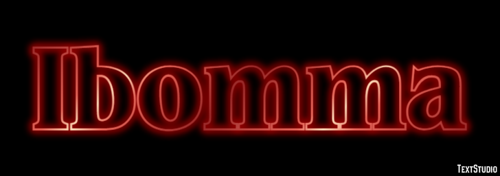 Ibomma Text effect