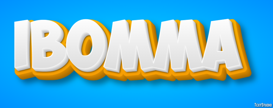Ibomma Text effect