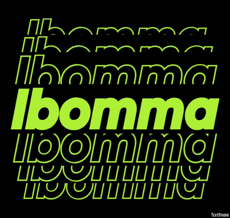 Ibomma Tekst Effect