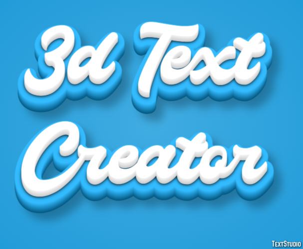 3d Text Creator Effet de texte