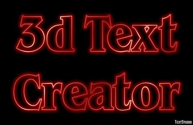 3d Text Creator Effet de texte