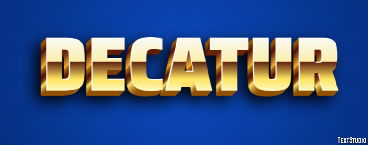 Decatur Efekt tekstowy