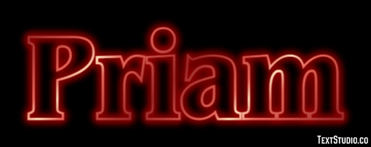 Priam Texteffekt