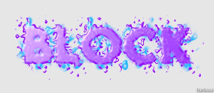 Block Text Effect