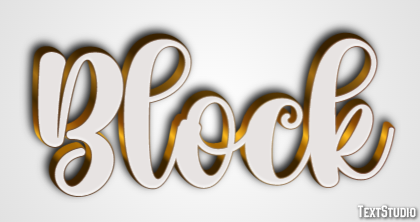 Block Text Effect