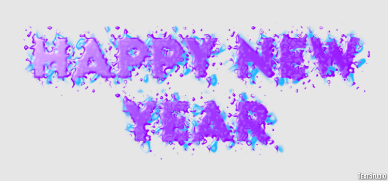 Happy New Year Efekt tekstowy