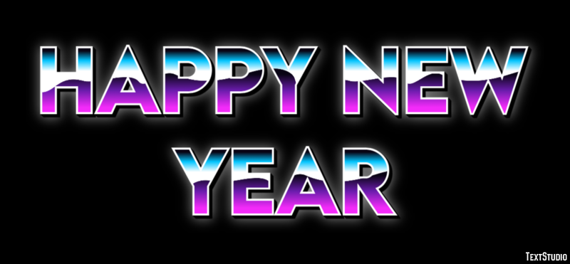 Happy New Year Efekt tekstowy