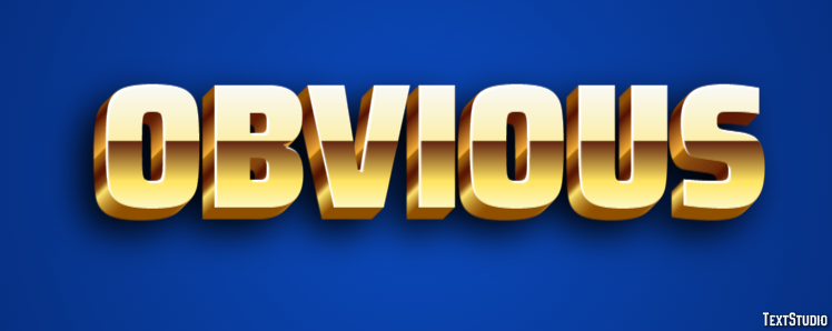 Obvious Text Effect