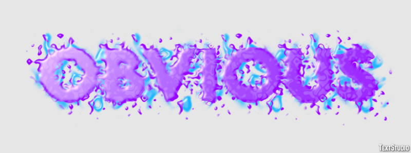 Obvious Text Effect