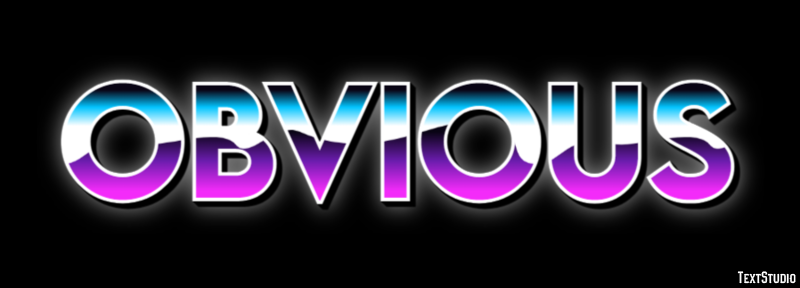 Obvious Text Effect