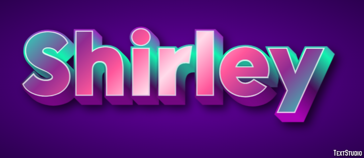 Shirley Text effect