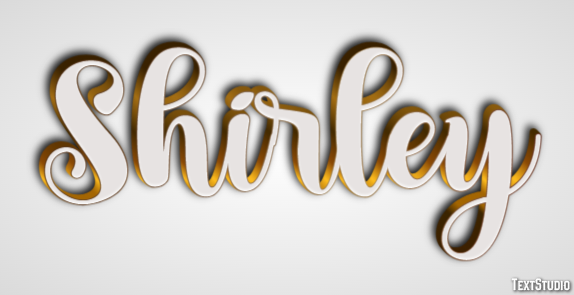 Shirley Text effect