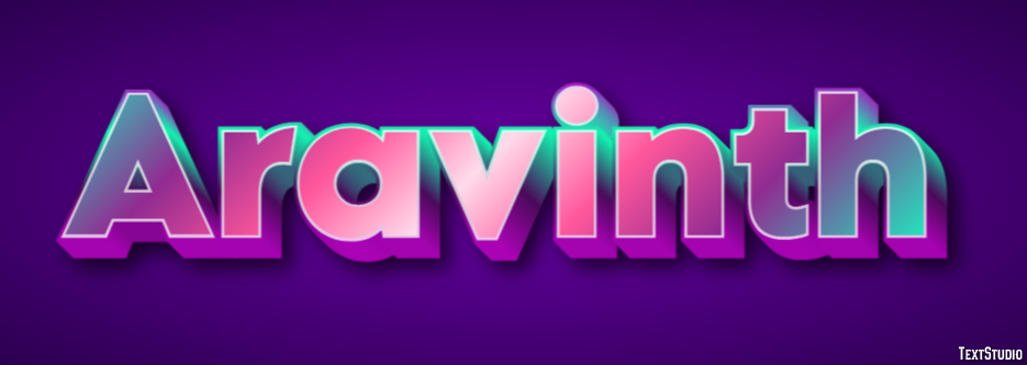 Aravinth Text Effect