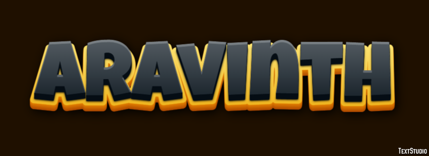 Aravinth Text Effect