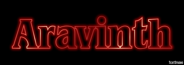 Aravinth Text Effect