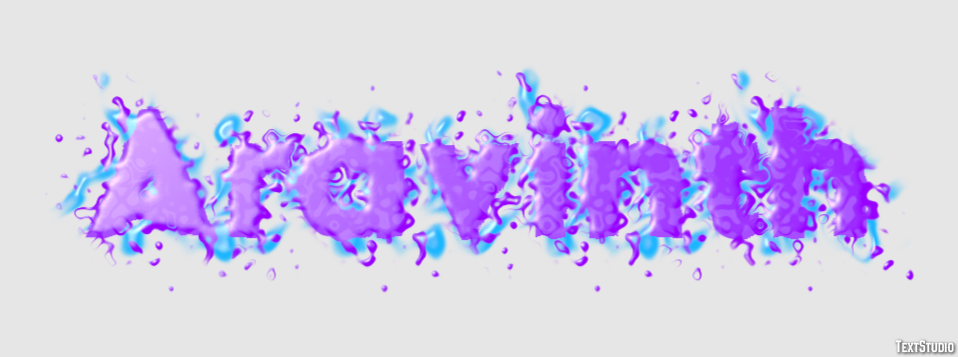 Aravinth Text effect