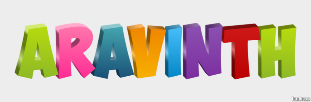 Aravinth Text Effect