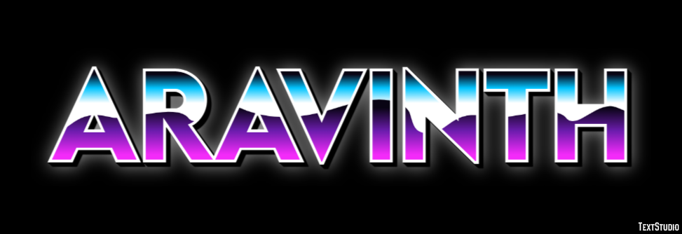 Aravinth Text Effect
