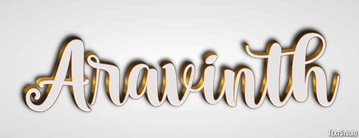 Aravinth Text Effect