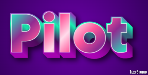 Pilot Text Effect