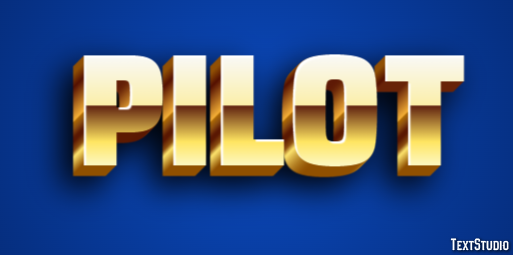 Pilot Text effect