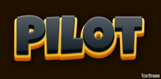 Pilot Text Effect