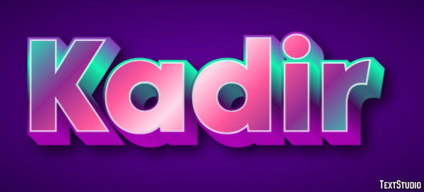 Kadir Texteffekt