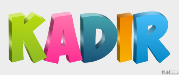 Kadir Texteffekt