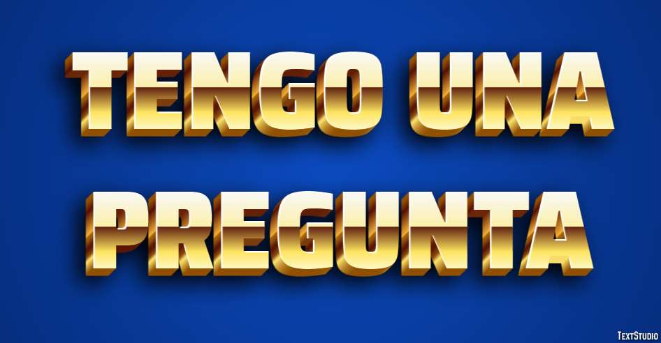 Tengo una pregunta Efecto de Texto