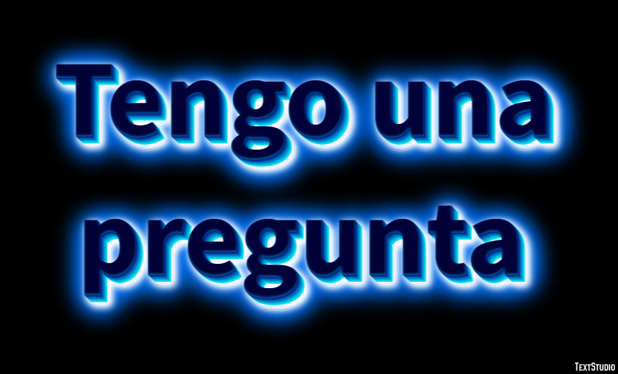 Tengo una pregunta Efecto de Texto
