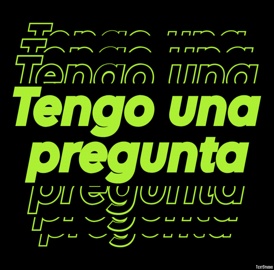 Tengo una pregunta Texteffekt