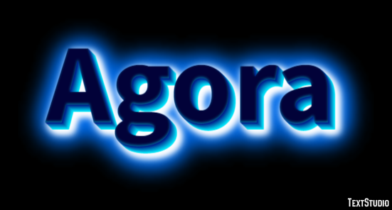 Agora Efeito de texto