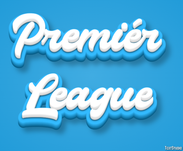 Premiér League Efecto de texto