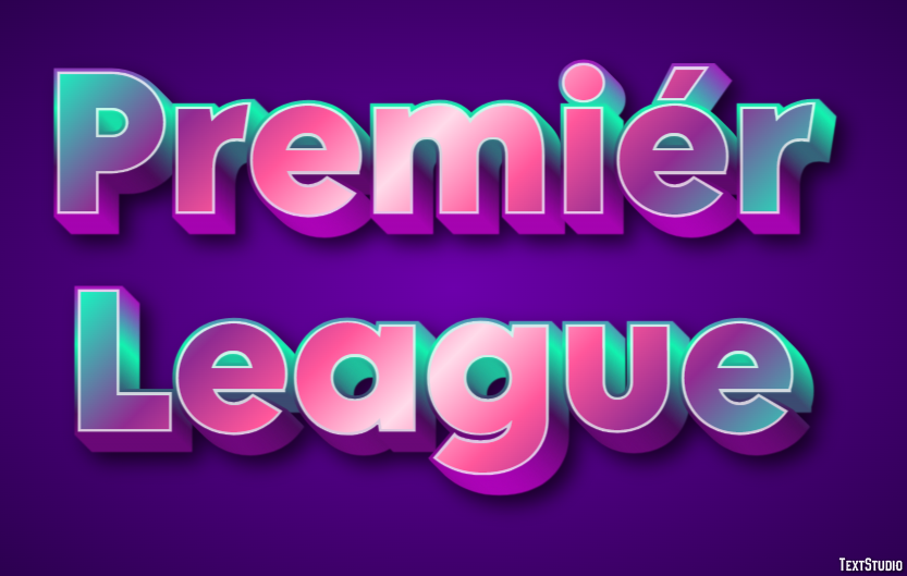Premiér League Efecto de texto