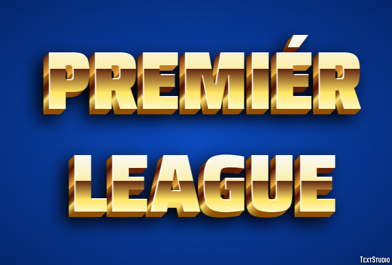Premiér League Efecto de texto