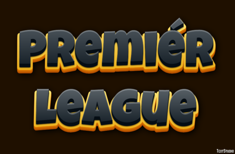 Premiér League Text Effect